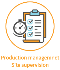 Production managemnet Site supervision